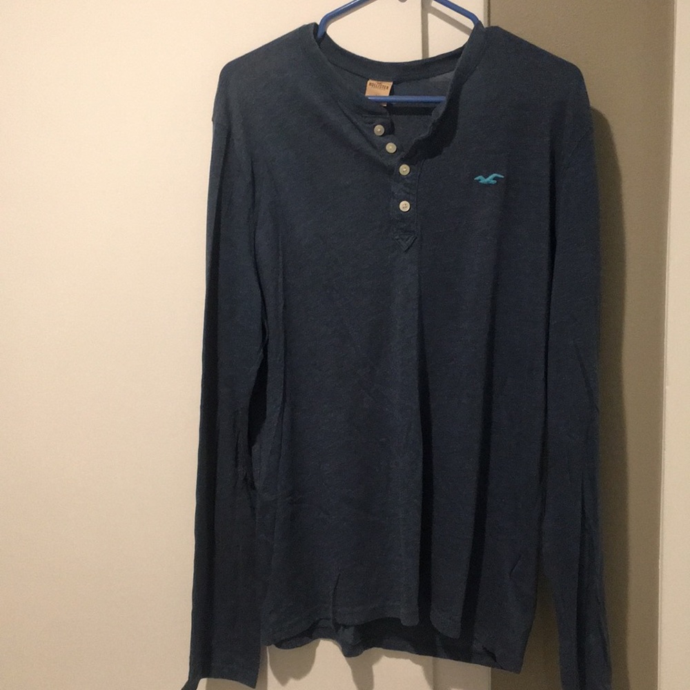 Hollister long sleeve Henley tee